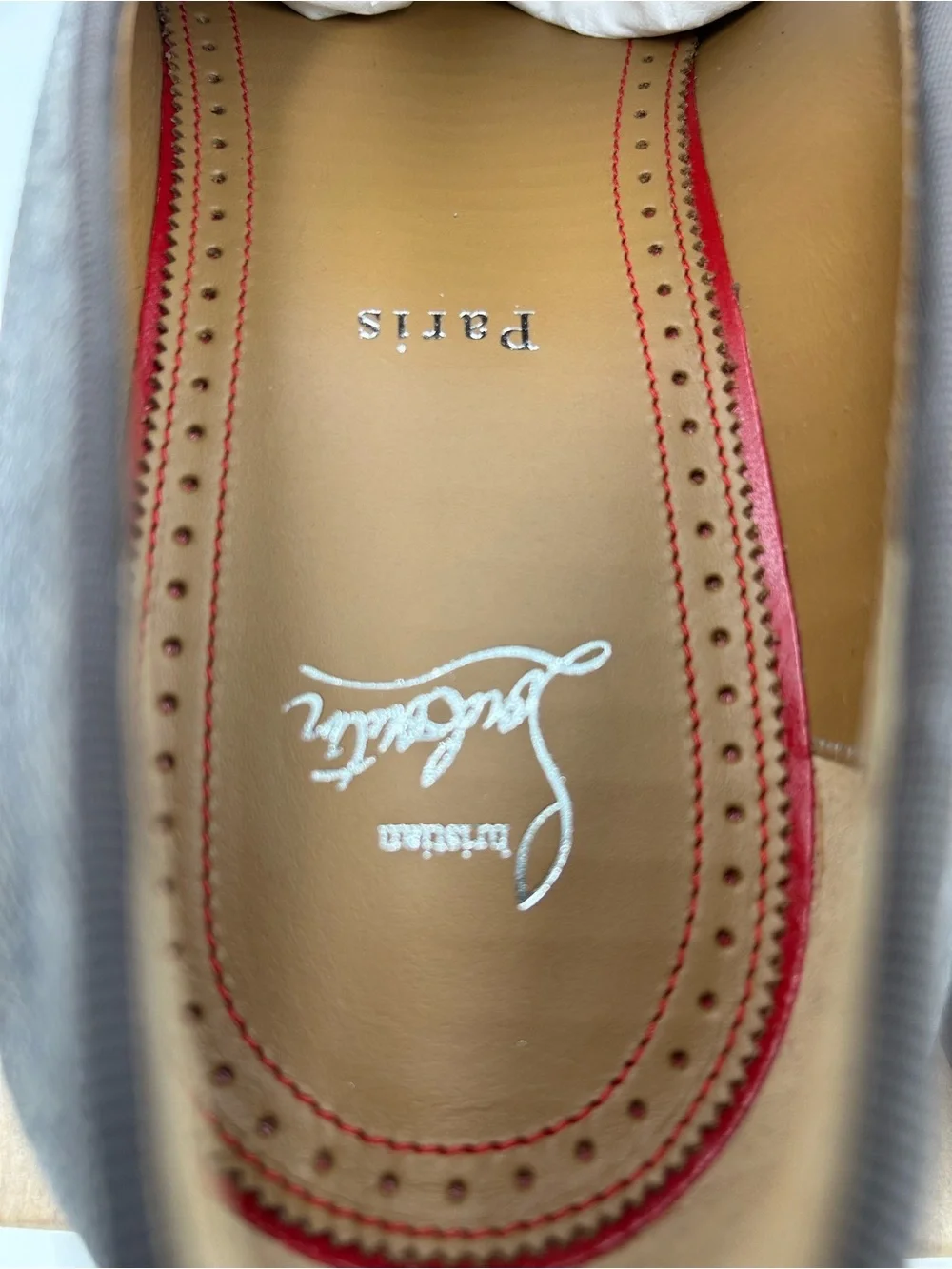 Men's Christian Louboutin, Danny, flat flex loafers size 45 made in Italy